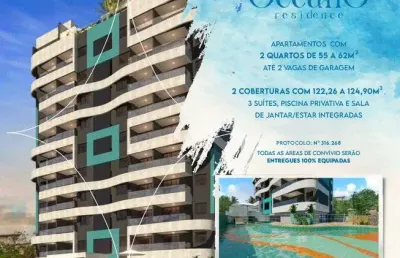 Lançamento oceano residence! oportunidade para morar ou investir neste lindo empreendimento!