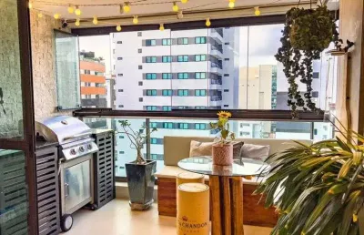 Porteira fechada! lindo apartamento para venda com 133 metros quadrados na jatiuca próximo à praia