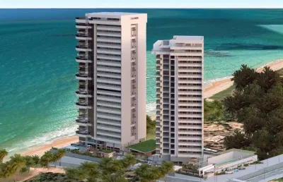 Preço de custo! apartamento para venda com 218m, pé na areia em guaxuma.