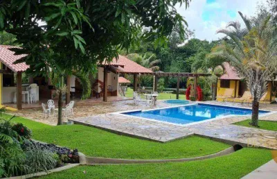 Chácara com 5 dormitórios à venda, 110000 m² por r$ 7.000.000 - zona rural - chapada dos guimarães/mt