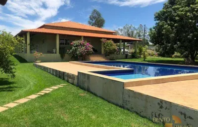 Chácara com 4 dormitórios à venda, 26000 m² por r$ 1.500.000 - zona rural - cuiabá/mt