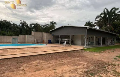 Rancho com 4 dormitórios à venda, 210 m² por r$ 980.000,00 - são lourenço de fátima - juscimeira/mt