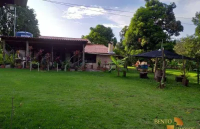 Sítio com 3 dormitórios à venda, 140000 m² por r$ 1.400.000 - zona rural - rosário oeste/mt