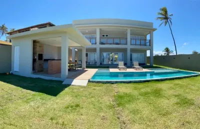 Casa frente ao mar – pé na areia em guarajuba | condomínio aldeias do jacuípe