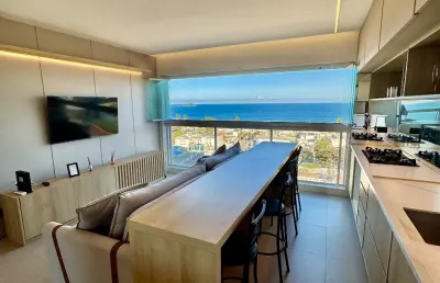 Lindo apartamento, com vista total para o mar !predio novo com lazer !