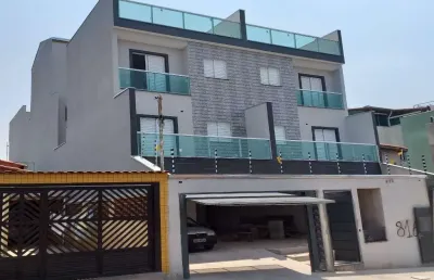 Cobertura , 2 dormitórios ,  1 sala , 2 banheiros , 2 vagas de garagem -  jardim santo alberto