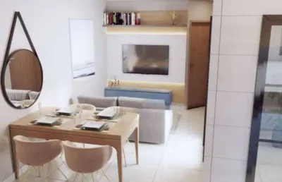 Apartamento com 2 dormitórios sendo 1 suíte e com 1 vaga de garagem