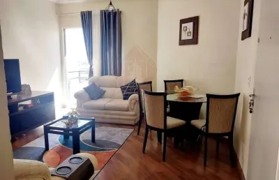 Apartamento de 2 quartos c/ planejados, sala com sacada e 1 vaga no res. hortolândia ii