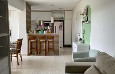 Apartamento de 63m² 2 quartos (1 suite com closet) sala com sacada, cozinha americana planejada e 1 vaga coberta no forest, todo planejado