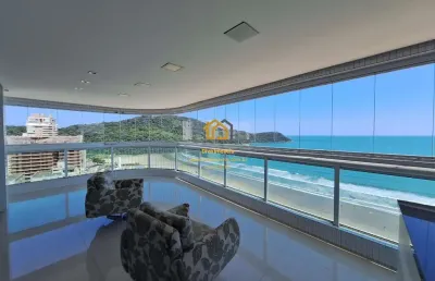 Apartamento alto padrão frente mar em canto do forte, praia grande/sp