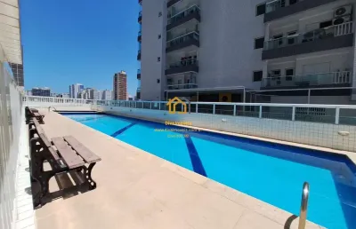 Apartamento alto padrão mobiliado em ocian, praia grande/sp
