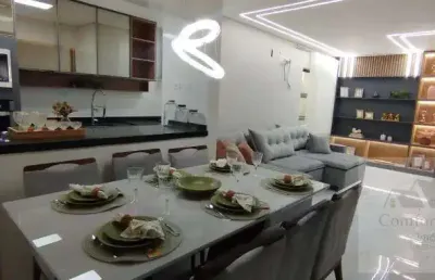Apartamento 3 dormitorios mobiliado vl floresta santo andre