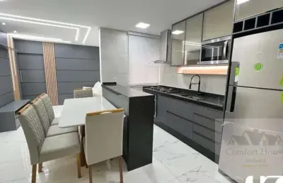 Cobertura utinga santo andre 3 dormitorios 2 vagas mobiliada