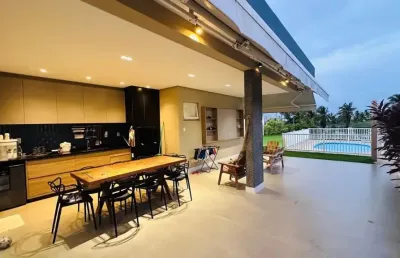 Casa em condomínio fechado com 3 quartos à venda na rodovia josé de campos, 1701, costa paradiso, barra dos coqueiros, 224 m2 por r$ 1.750.000