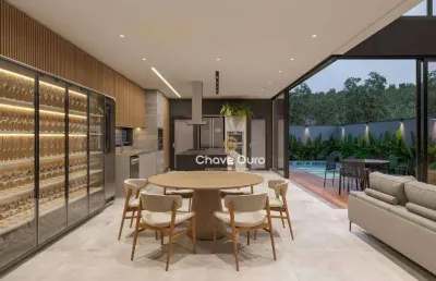 Sobrado com 4 dormitórios à venda, 270 m² por r$ 2.350.000 - terras alpha 1 cascavel/pr