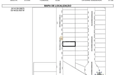 Terreno à venda, 275 m² por r$ 180.000,00 - jardim coopagro - toledo/pr