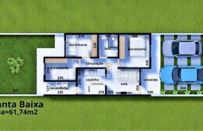 Casa com 3 dormitórios à venda, 61 m² por r$ 320.000,00 - floresta - cascavel/pr