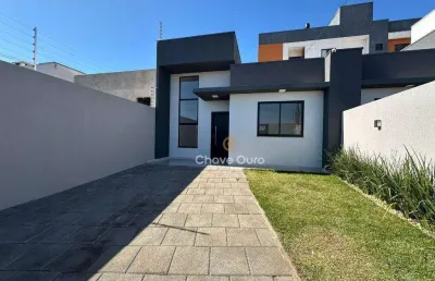 Casa com 1 suíte + 1 dormitório à venda, 63 m² por r$ 325.000 - belmonte - cascavel/pr