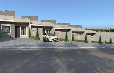 Casa na planta com 2 dormitórios à venda, 60 m² por r$ 270.000 - ecopark - cascavel/pr
