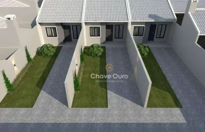 Casa na planta com 2 dormitórios à venda, 61 m² - ecopark - cascavel/pr