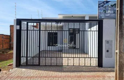 Casa nova com 2 dormitórios à venda, por r$ 350.000,00 - bairro mirante - cascavel/pr