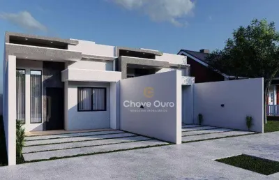 Casa com 2 dormitórios à venda, 60 m² por r$ 329.000,00 - jardim mantovani - cascavel/pr