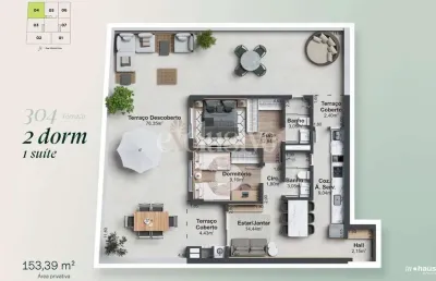 Apartamento com 2 quartos à venda na rua afonso pena, 603, estreito, florianópolis por r$ 1.300.000
