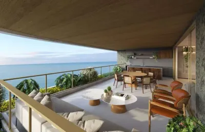 'frente mar escultural: sofisticação, natureza e design em total harmonia'