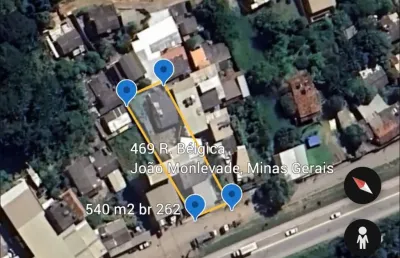 Vende-se área comercial em frente br 262 joão monlevade bairro cruzeiro celeste 540m2 ótima localização