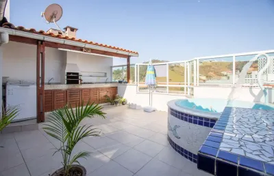Cobertura três quartos à venda no bom clima com piscina e churrasqueira juiz de fora-mg