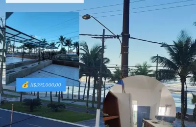 2 dorms balneário florida - apto frente rua vista mar + lazer