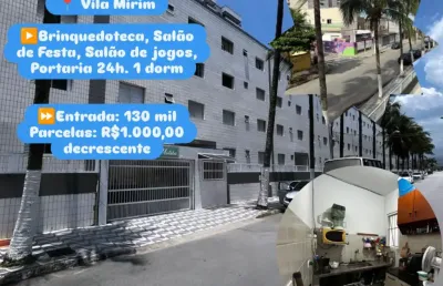 Kit praia andar térreo // vila mirim, localização privilegiada!!