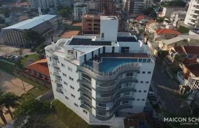 Cobertura com 4 suítes, vista mar e vaga náutica, coqueiros, florianópolis/sc