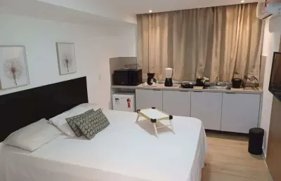 Flat 20 metros quadrados em cabo branco - joão pessoa - pb