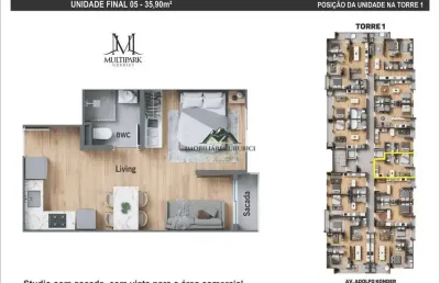 Apartamento com 1 quarto à venda no Centro, Urubici 