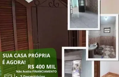 Casa para venda em suzano, jardim leblon, 2 dormitórios, 2 banheiros, 2 vagas