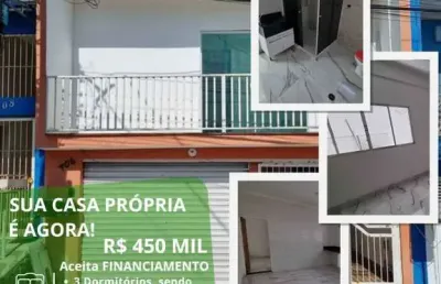 Casa para venda em suzano, jardim leblon, 3 dormitórios, 1 suíte, 1 banheiro, 1 vaga