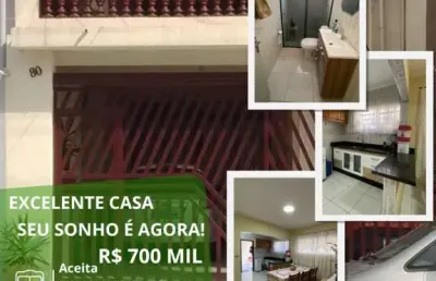 Casa para venda em suzano, parque suzano, 3 dormitórios, 2 banheiros, 2 vagas