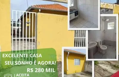 Casa para venda em suzano, jardim leblon, 2 dormitórios, 1 banheiro, 1 vaga