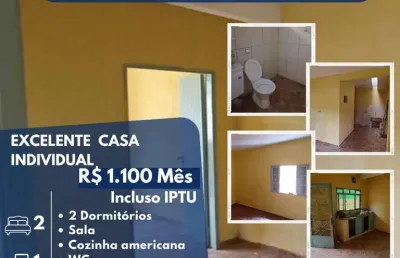 Casa com 2 quartos para alugar na Rua Thimoteo Umbriaco, Parque Maria Helena, Suzano