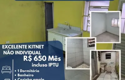 Kitnet para locação em suzano, vila maluf, 1 dormitório, 1 banheiro