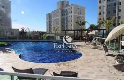 Apartamento com 2 dormitórios à venda, 46 m² - gleba fazenda palhano - londrina/pr