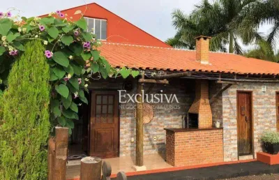 Chácara com 5 dormitórios, 2450 m² - condomínio santa fé - londrina/pr