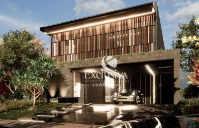 Sobrado com 3 dormitórios à venda, 230 m² - condomínio araguari paysage - parque taua - londrina/pr