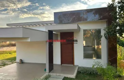 Casa em condomínio fechado com 4 quartos à venda na rodovia mg10, sn, condomínio vale do luar, jaboticatubas, 245 m2 por r$ 1.290.000