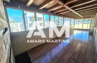 Cobertura com 3 quartos à venda na rua conde de baependi, flamengo, rio de janeiro, 224 m2 por r$ 1.800.000
