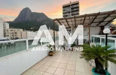 Cobertura com 3 quartos à venda na rua desembargador burle, humaitá, rio de janeiro, 160 m2 por r$ 1.790.000