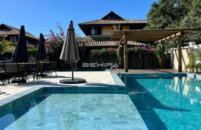 Casa em condomínio de luxo beira-mar à venda em mariscal - bombinhas sc