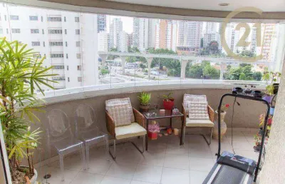 Apartamento com 3 dormitórios à venda, 110 m² por r$ 1.400.000,00 - campo belo - são paulo/sp