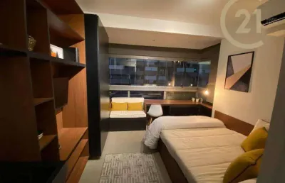 Apartamento com 1 dormitório, 19 m² - venda por r$ 590.000,00 ou aluguel por r$ 4.345,00 - pinheiros - são paulo/sp